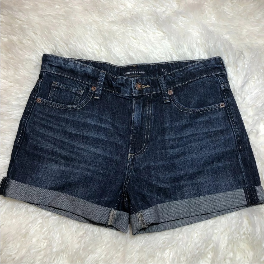 NWOT Lucky Brand The Boyfriend Jean Shorts 2 26